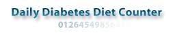Daily Diabetes Diet Counter